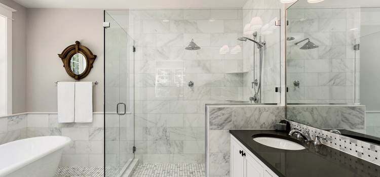 bathroom shower door installation in Calabasas